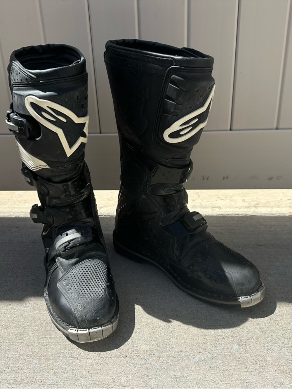 Alpinestars Black Riding Boot Interior View